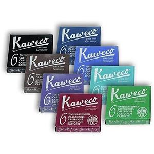 Kaweco Fountain Pen Ink Cartridges short, 8 colors, 8 x 6 pieces