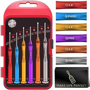 12 PC Magnetic Small Screwdriver Set - Flathead and Phillips Micro Head Mini Screwdriver Set Precision CRV Eyeglasses Watches Electronics Computer Repair Kit Cool Gadgets Tool Gifts for Men