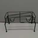 Blulu Metal Beverage Dispenser Stand for Parties Double Drink Stand Dispenser Holder Stand for Glass Jar Bottles(1 Gallon), Black 