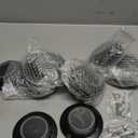 Solar Deck Dock Walkway Decorative Lights Outdoor Waterproof 12 Pack, 2 Colors in 1 Double-Sided LED Solar Driveway Lights for Road Marker Stair Pathway Patio Yard, Black