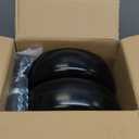 11x4.00-5” Flat Free Lawn Mower Tire and Wheel with Bearing Bore 3/ 4" or 5/ 8", 3.4"-4"-4.5"-5" Centered Hub, Smooth Tread Tire for Zero Turn Mowers, 2 Pack