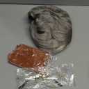 Beefunny Old Man Wig and Glasses Grandpa Costume Accessories Inflatable Walking Cane 100th Day of School Starter Kit (SILVER)