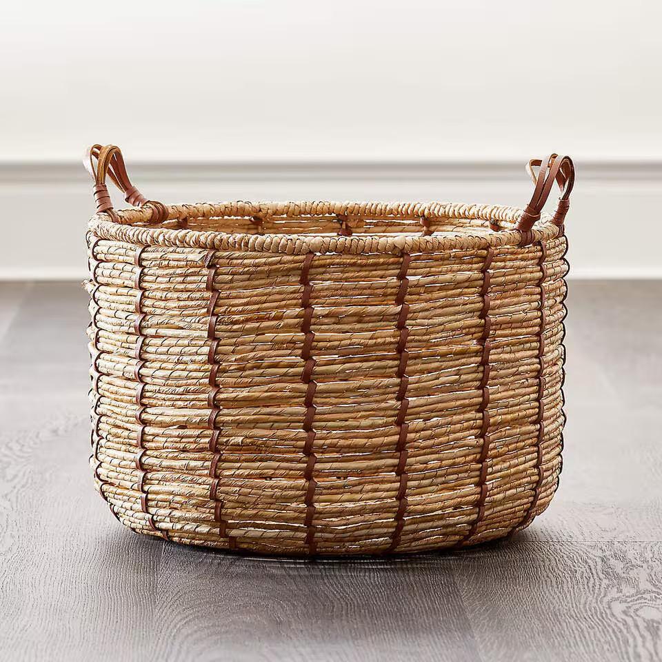 Baskets, Set of 2 for Home, Office, Dorm Room, Living Room, Bedroom, Bathroom, Nursery Storage and Organization (17x17x12inch/15x15x11inch)