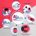 Roller Skates Shoes for Boys and Girls - 2-in-1 Skate Shoes and Sneakers for Kids Fun and Stylish (6 Big Kid, Blue)