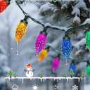 Vintage Christmas Lights, 26FT 50 LED C9 Colorful Bulbs String Lights, UL Certified Outdoor/Indoor Waterproof Shatterproof Christmas Decorations Lights, Multi-Colored