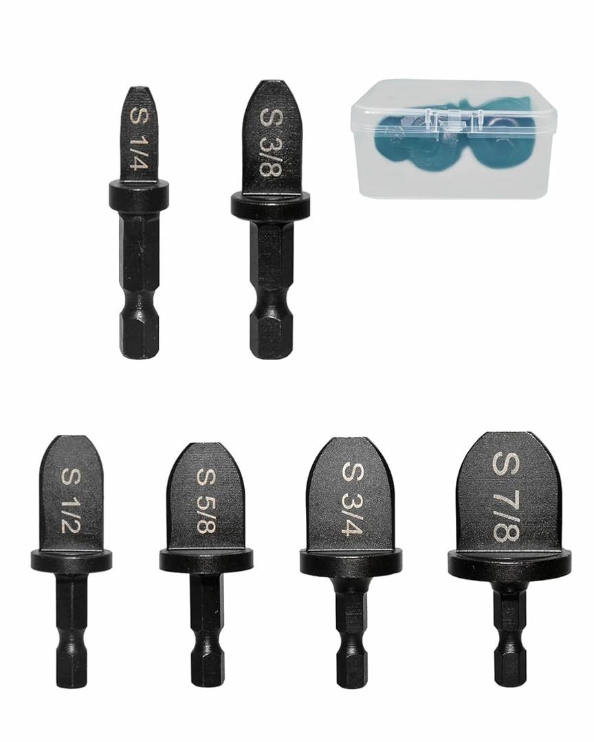 Tube Expander,HVAC Repairing Pipe Swaging Tool,Tube Expander Tool for Expanding Pipe Sizes 1/4'',3/8'',1/2'',5/8'',3/4'',7/8",Copper Pipe Expander Tool for HVAC Air Conditioner Repairing