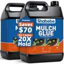 Mulch Glue – 2 Gallon: Saves $70 & Covers 2X More Area. Pet-Safe Rock Glue for Landscaping, Super Stick Adhesive for Rubber Mulch, Wood Chips, Pea Gravel & Small Rocks – Ideal for Landscaping