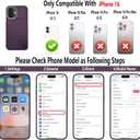 GUERNICA for iPhone 16 Wallet Case with RFID Blocking Card Holder for Women Men, Kickstand Shockproof Phone Case for iPhone 16(6.1"),Dark Purple