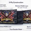 USA 250th Anniversary Flag Double Sided, 3-Layer Heavy Duty Patriotic Flag with Quadruple-Stitched Fly End, Fade Resistant Outdoor American Independence 17762026 Celebration Flag