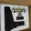 Adjustable Gooseneck Drawbar Trailer Hitch - 20,000 LBS, Fits 2 and 2-5/16 Inch Balls, US Gov Tested & Certified, Gooseneck Trailer Hitch Adapter for RV Towing, Motorcycles & Powersports
