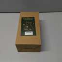 Christmas Gifts, 18oz Color Changing Christmas Glass Cups with Lids and Straw, Glass Tumbler Iced Coffee Drinks Cups for Holiday Party (1 Pack)