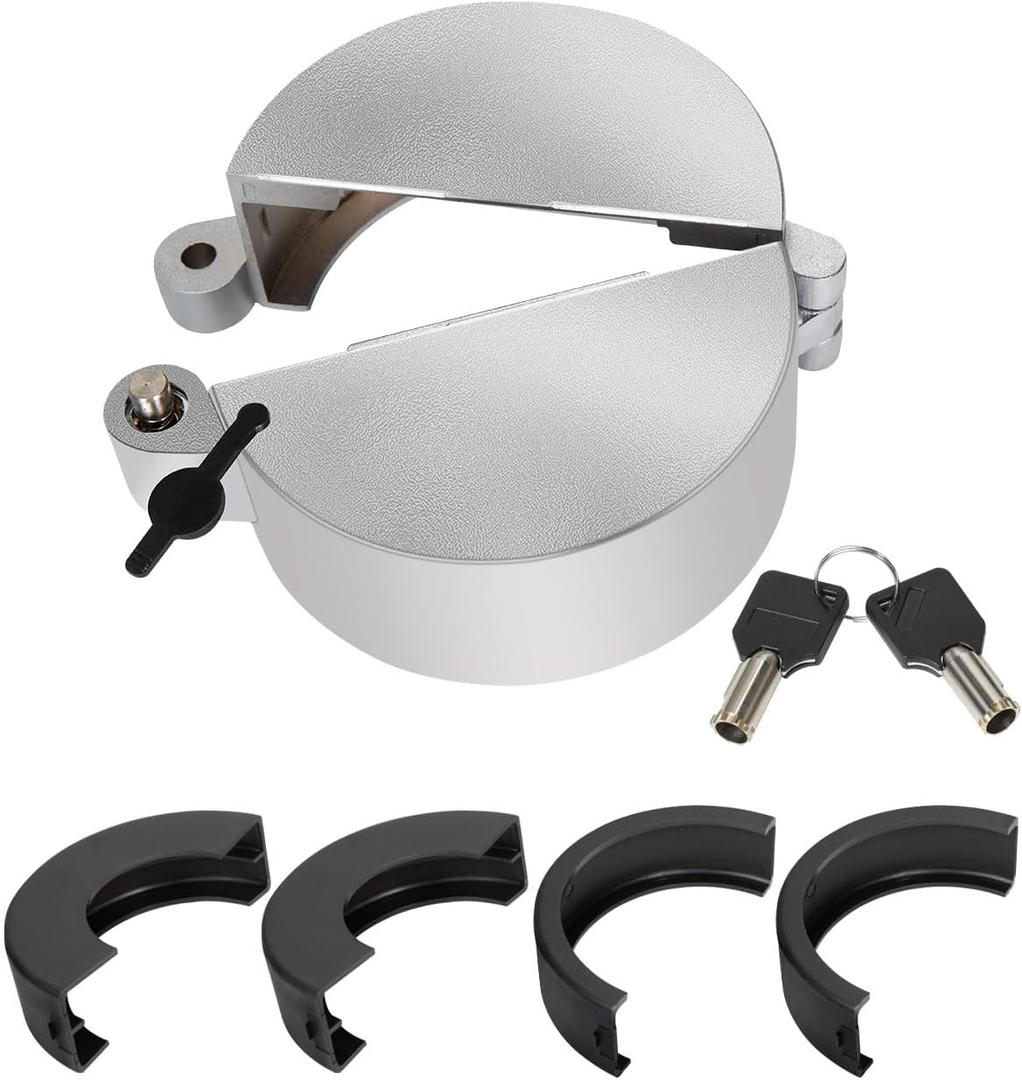 Upgrade Semi Truck Locking Fuel Cap Cover, with Two Keys, Fit for Kenworth, International, Mack, Volvo