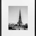 Hoikwo 14x18 Black Plastic Frame with Plastic Cover, Display Pictures 8x10 with Mat or 14x18 Without Mat, 1 Pack 14 by 18 Frame for Wall Hanging