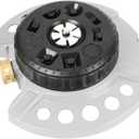 STYDDI Metal 9-Pattern Turret Lawn Sprinkler, 9 Pattern Garden Sprinkler with Heavy-Duty Metal Base, Great for Small, Shaped, Medium-Sized Yard Areas, Coverage Area Up to 1,022 Sq.Ft