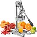 Manual Juicer, Heavy Duty Stainless Steel Hand Juicer Press, Lemon Squeezer for Pomegranates, Orange, Lime