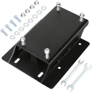 YOXUFA Torque Converter Motor Engine Riser Plate Kit Replacement for Predator 212cc 224cc 196cc 6.5hp Coleman CT200U BT200X Baja Warrior Massimo MB200 GX160 GX200 Engine Mini Bike Go Kart Parts (Black)