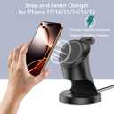 Wireless Charger,3 in 1 Magnetic Wireless Charger Stand, Fast Wireless Charging Dock for iPhone17/16/15/14/13/12 Series, Apple Watch Series, AirPods Pro.