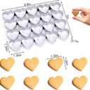 AIERSA Mini Heart Cookie Cutter, 20 Cavity 1.3 Inch Small Tiny Heart Shaped Cookie Cutters for Mother’s Day Valentine’s Day Wedding Baking, Stainless Steel