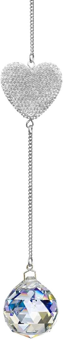 Sympathy Gifts for Loss of Loved One Crystal Ball Suncatcher, Bereavement Memorial Gifts for Loss of Father Mom Dad Son Daughter Husband Brother Grandmother,Rainbow Maker Sun Catcher (White)