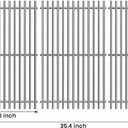 Stanbroil SUS 304 Solid Stainless Steel Cooking Grates for Weber Summit 600 Series Summit E-620 S-620 Gas Grills Without Smoker Box, Heavy Duty Grill Grid for Weber 67551 - Set of 3