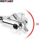 MAXPOWER 1/2-Inch and 3/8-Inch Drive Dual-drive 24-Inch Breaker Bar Flex Handle