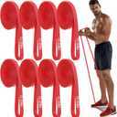 8 Pcs Resistance Bands Pull up Bands Pull up Assistance Bands Exercise Workout Bands for Working Out Muscle Training Physical Therapy Muscle Training Men and Women (15-35 Ibs, Red)