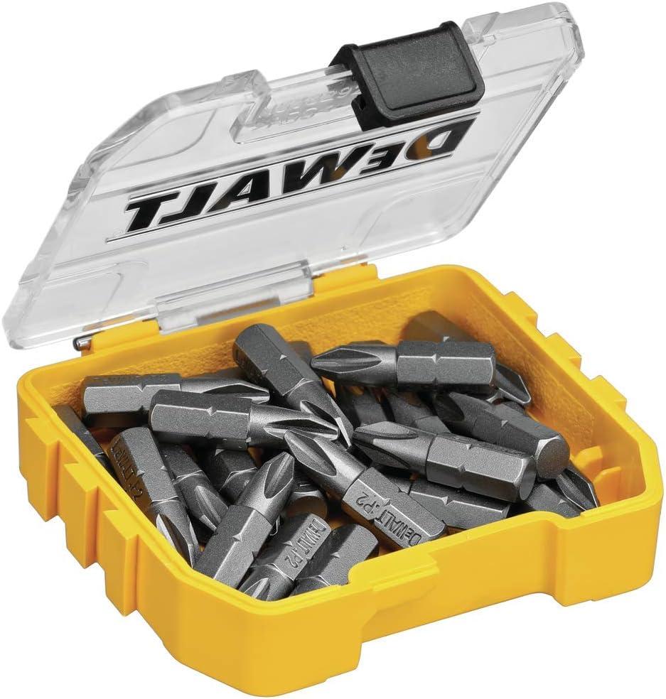 DEWALT Screwdriver Set, Phillips #2, 1-Inch, 25-Piece (DWAF2002B25), Yellow (One Size)