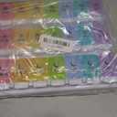 EZY DOSE Weekly (7-Day) Pill Case, Daily Medicine Planner, Vitamin Organizer Container, Large Push Button Compartments, Easy to Use, 3 Times a Day, Spring Open Design, Rainbow Lids, BPA Free : Everything Else