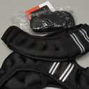 ZELUS Weighted Vest, 12lb Weight Vest with Reflective Stripe for Workout, Strength Training, Running, Fitness, Muscle Building, Weight Loss, Weightlifting (Black,12lb)