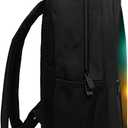 SARA NELL Kids Growing Fire Soccer Backpack for School Boys Girls,Kindergarten Elementary Toddler School Backpack, Premium Book Bag with 2 Main Compartment, 15.7 Inches