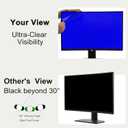 2 Pack Magnetic 24 Inch Monitor Privacy Screen, 16:10 Aspect Ratio, Removable Anti-Glare Blue Light Filter, Anti-Spy Screen Protector for Desktop Computer