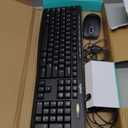 Logitech MK200 Media Combo Wired Keyboard and Mouse, Full-Size Keyboard with Easy-Access Media Controls, High-Definition Optical Mouse, Plug and Play USB Connection  Black