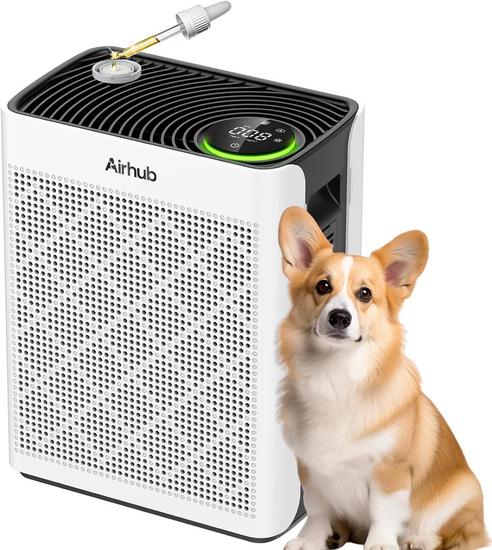 Air Purifiers for Home Large Room, AHAM Verified, HEPA Filter with Activated Carbon & Washable Pre-Filter, Quiet 20dB Sleep Mode, PM2.5 Air Quality Sensor, for Dust, Odor, Allergens & Pets