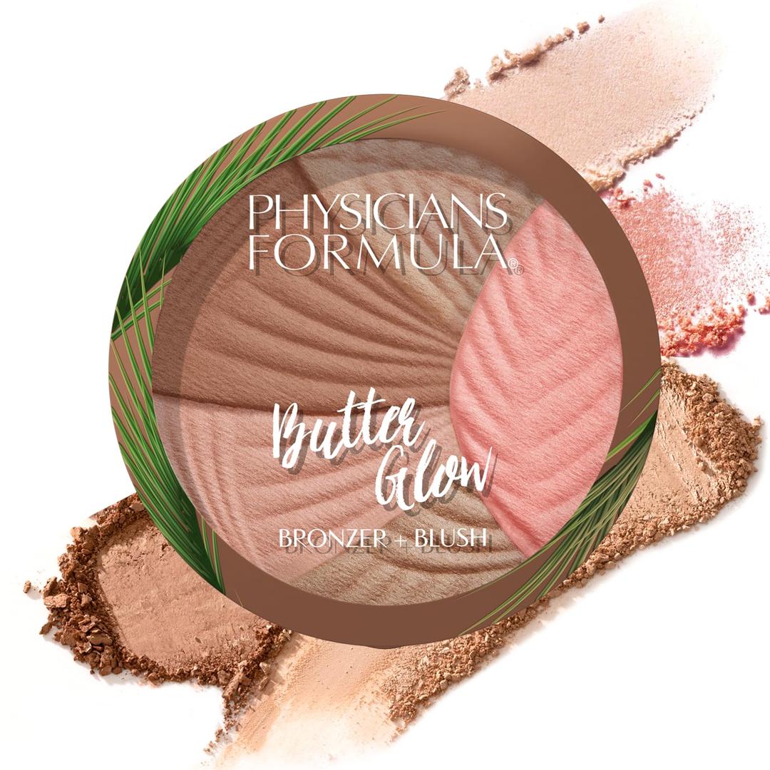 Physicians Formula Butter Glow Bronzer + Blush, Ultra Creamy 2-in-1 Formula, Illuminating & Moisturizing Butter Blend - Healthy Glow (0.29 Ounce (Pack of 1))