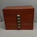 DMC Large Decorative Wooden Collectors Box With 500 Stranded Cotton Thread Pack