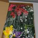 16 Bundles Artificial Flowers for Outdoors, UV Resistant Silk Faux Flowers for Outside Planters,Garden,Porch,Yard,Home Decor(Mixed Color)