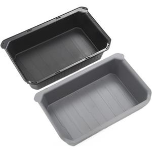 ULLiaN Seat Storage Box, Rear Storage Center Console Interior Modification AccessoriesCompatible For Tesla Model Y (Color : Black Grey)