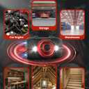 Ultrasonic Rodent Repellent for Car Engines, Under Hood Mouse Repellent with 4 LED Strobe Lights, USB Powered, Keep Rats, Mice and Squirrels Away from Vehicles, RVs, Garages, Attics (2, Black)