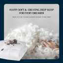 Serta Goose Feather Down Fiber Cotton Comforter King Size - 100% Cotton Duvet Insert - Hotel Luxury Hypoallergenic Bedding Comforter Light Warmth 106 x 90 Inch White