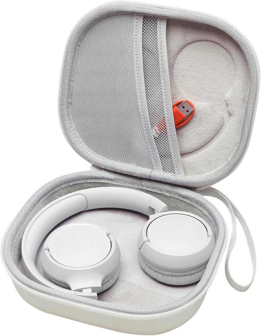LTGEM Case Compatible with JBL Tune 510BT 520BT 500BT 570BT 660NC 710BT 720BT 770NC & Live 460NC 660NC 670NC 770NC 760NC Headphones, White
