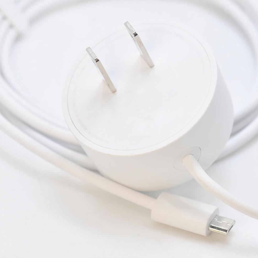5V 1.8A Micro B Power Supply Cord, 5FT Replacement Power Adapter Charging Cable for Google Home Mini Speaker (1st Gen), White - Not for Google Home/Nest/Nest Mini/Google Mesh System