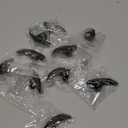 10 Pcs Halloween Costume Fake Finger Claws - Gothic Punk Cosplay Nail Rings - Sparkling Crystals Paved Party Accessories for Girls Women Men - Witch Vampire Paw Fingertip Claw Nails, 3 Sizes - Black