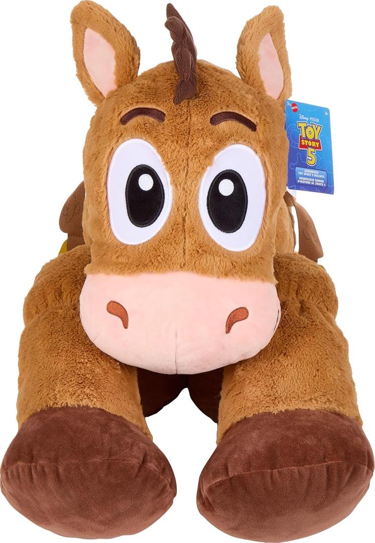 ​Mattel Disney and Pixar Toy Story 5 Bullseye 24-in Plush Toy | Oversized, Ginormous Plush Horse, Soft Touch, Oversized Stylized Stuffed Animal Doll