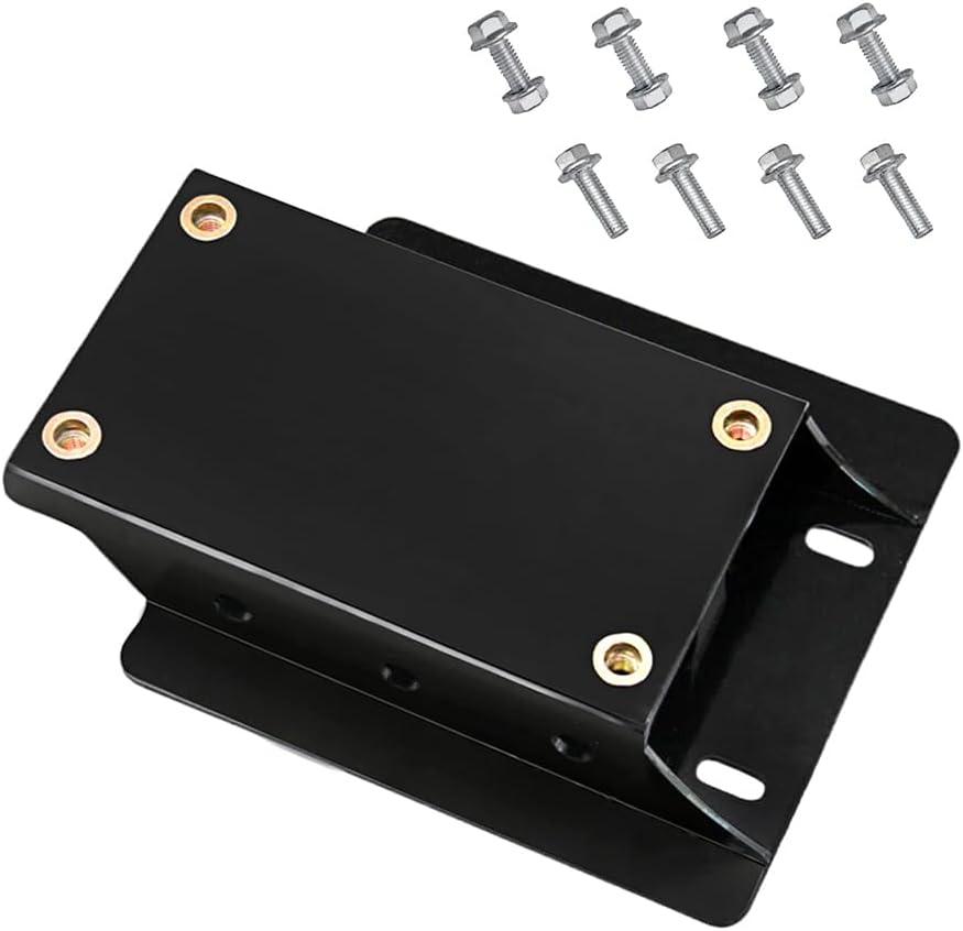 Torque Converter Motor Riser Plate Mount for Predator 196cc / 212cc Engine on Coleman Mini Bike Go Kart 1-3/4 Inch Lift Improved Power Transmission High Temperature Resistant Coating