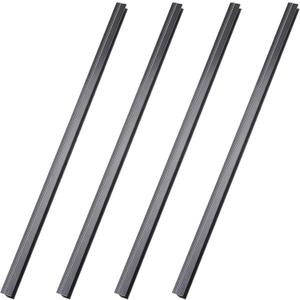 Tenare 4 Pieces Hanging File Rails PVC Black File Rails Hanging System Keeping Your Folders Neat and Organized(1/2 Inch Drawer Sides 24 Inch Long)