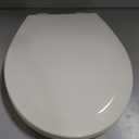 Bemis 500EC Durable Wood Toilet Seat with Easy Clean Hinges, Made in USA, Round, Biscuit