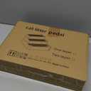 Vesici Adjustable 3 Steps Litter Box Ramp with 20 Waste Bags Pet Steps for Cats with Filter Function Non Slip Cat Litter Stair for Automatic Box Small Elder cat(Black)