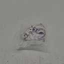 SKAYS Women's Sexy Two Piece Bikini Sets Triangle Swimsuits Ribbed Halter Ring Stylish High Cut Thong Swimwear Bathing (Medium, White)