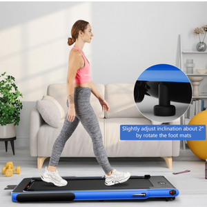 2 in 1 Folding Electric Treadmill 2.25HP Superfit Under Desk Treadmill