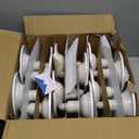 12 Pack 5/6 Inch LED Can Lights Adjustable Recessed Retrofit Downlight,12W=60W,5000K Daylight, 800LM,Dimmable,ETL Damp Rated Replacement Recessed Lighting Install,Flat Trim, E26 Base.